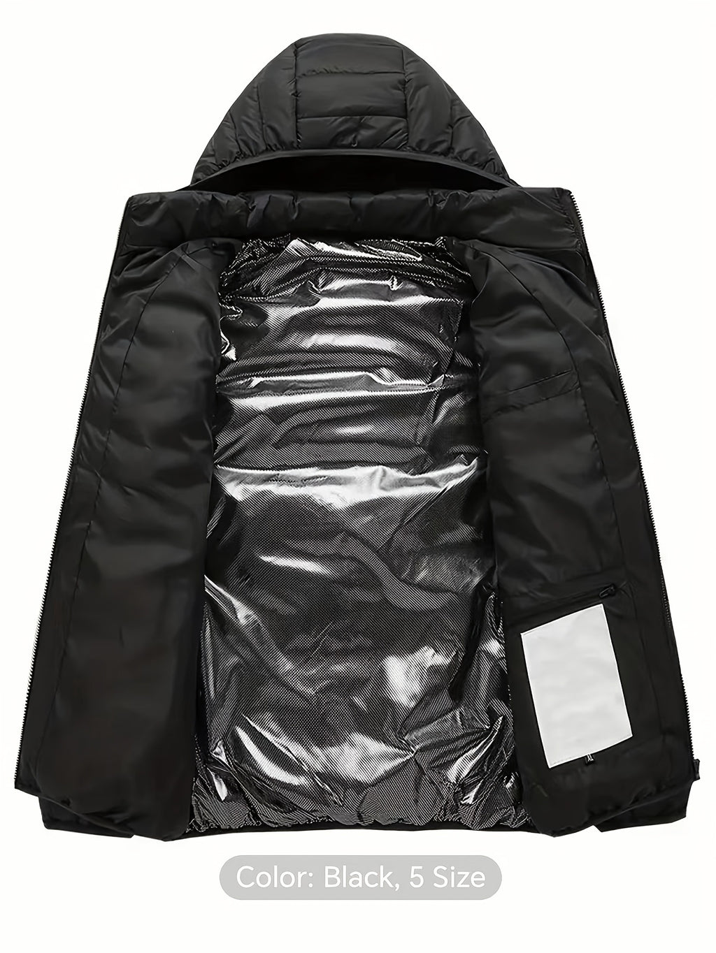 Men’s 17-Zone Heated Jacket – Dual Control USB Electric Winter Coat by Pearson Select