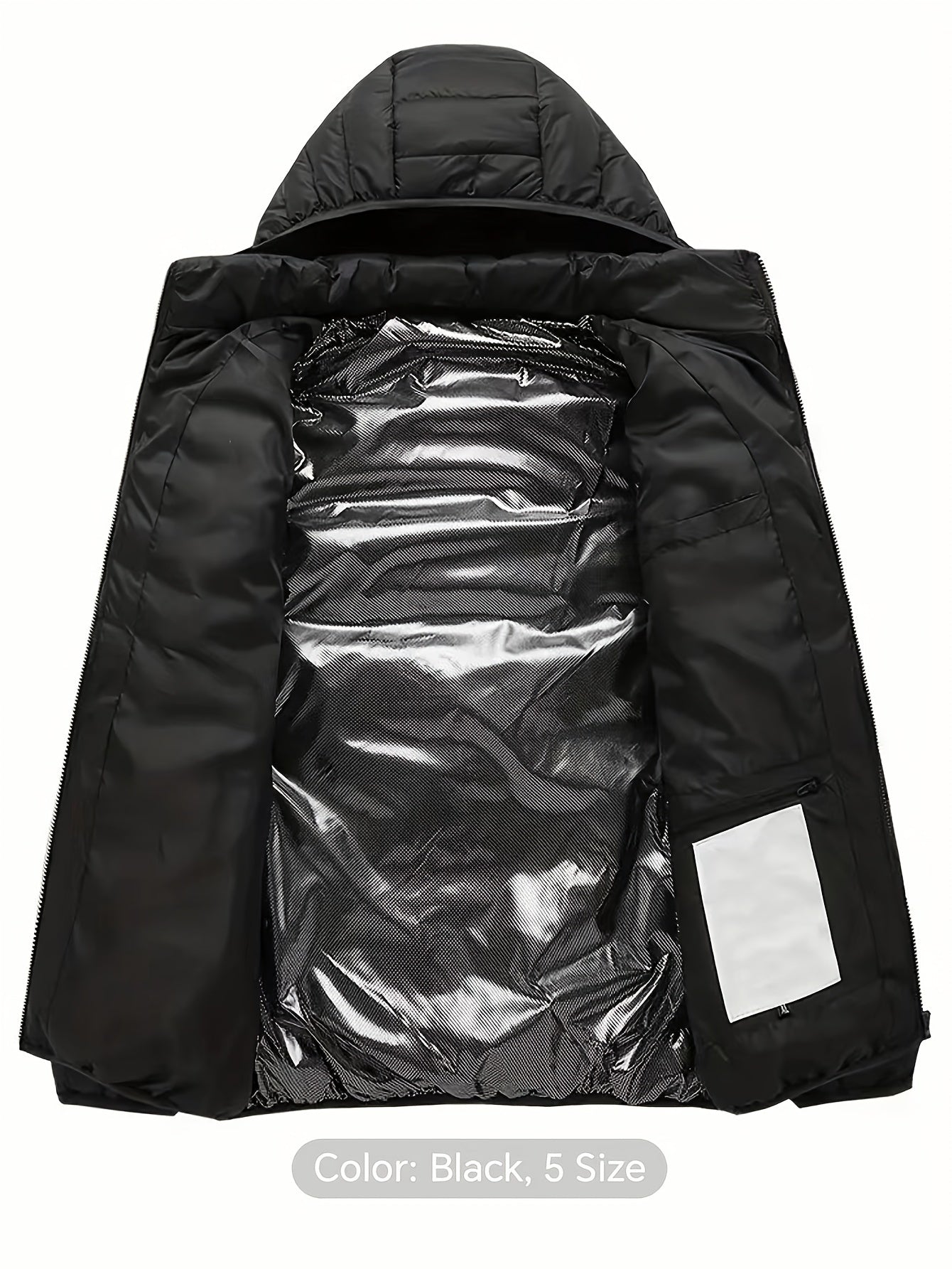 Men’s 17-Zone Heated Jacket – Dual Control USB Electric Winter Coat by Pearson Select