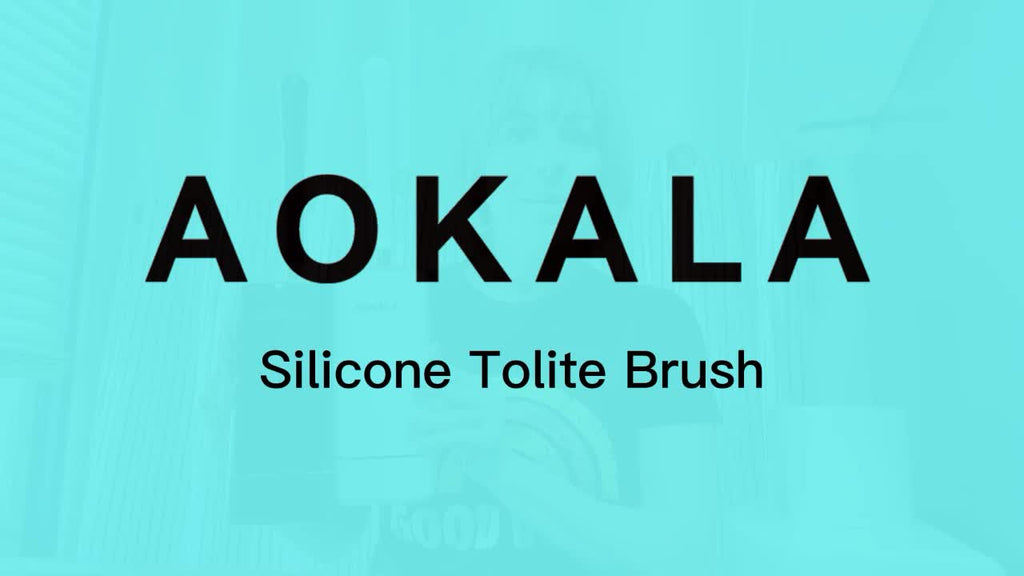 AOKALA Silicone Toilet Brush & Holder Set – 360° Deep Cleaning, Long Handle, Wall-Mounted or Freestanding Modern Bathroom Accessory (Black/White)