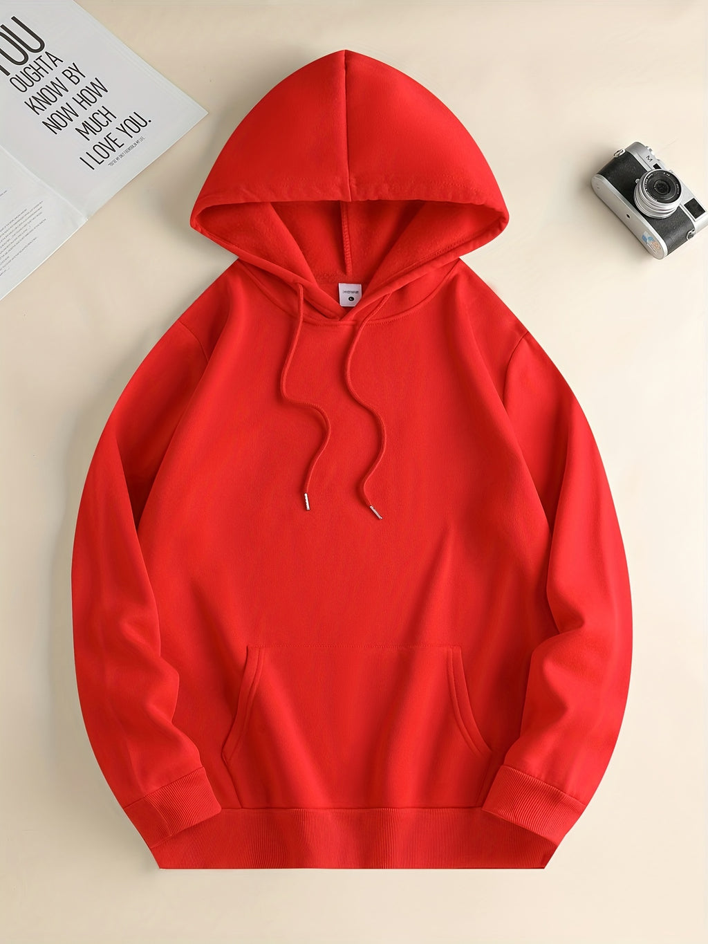 Cute Cartoon Bear Print Hoodie for Men – Casual Pullover Streetwear Sweatshirt with Kangaroo Pocket | Spring & Fall Fashion | Gift Idea