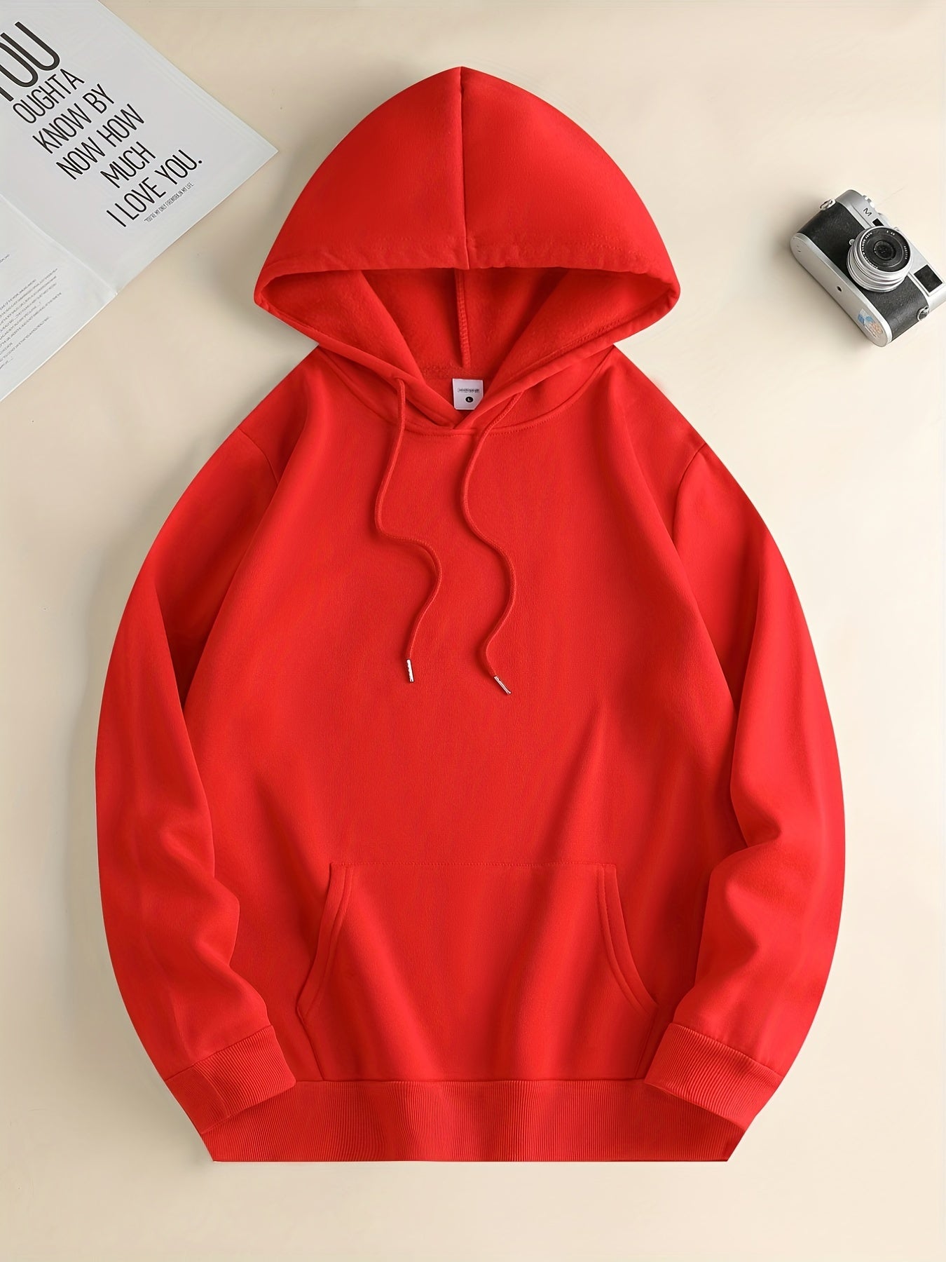 Cute Cartoon Bear Print Hoodie for Men – Casual Pullover Streetwear Sweatshirt with Kangaroo Pocket | Spring & Fall Fashion | Gift Idea