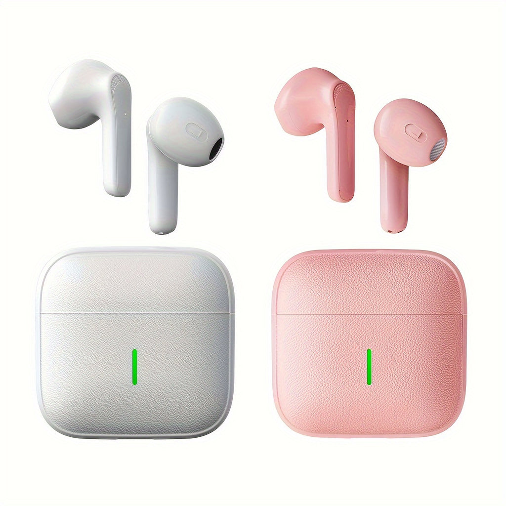 Wireless Touch Control Bluetooth Earbuds – 200mAh Rechargeable Semi-Open Earphones | Type-C Fast Charging | Clear Microphone | Lightweight Daily Use Headset