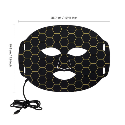 7-Color LED Facial Skincare Device – Portable, Lightweight, Strap Design