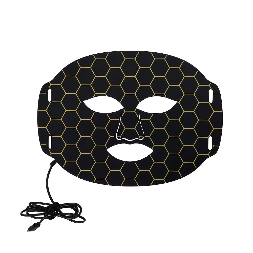 7-Color LED Facial Skincare Device – Portable, Lightweight, Strap Design