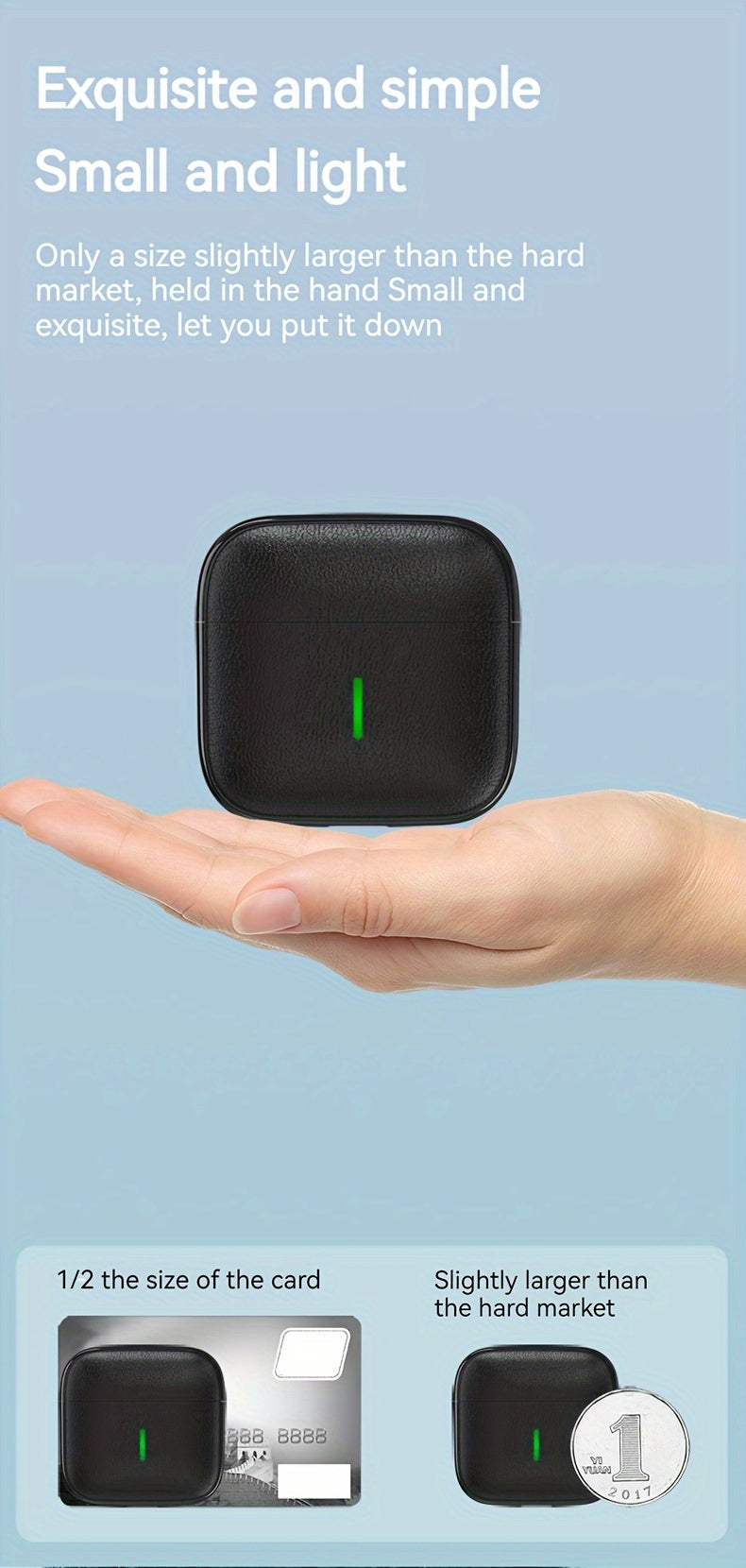 Wireless Touch Control Bluetooth Earbuds – 200mAh Rechargeable Semi-Open Earphones | Type-C Fast Charging | Clear Microphone | Lightweight Daily Use Headset