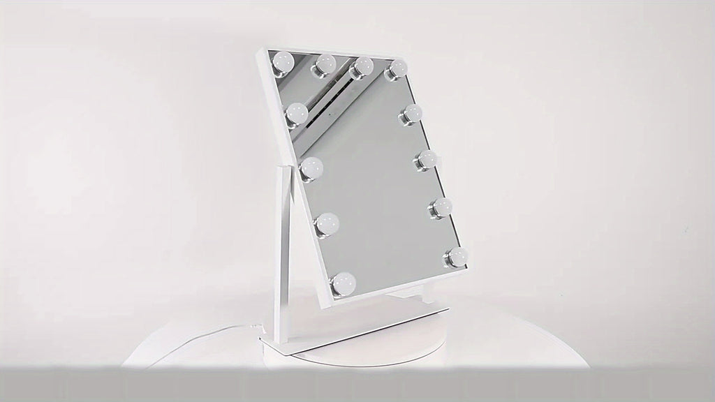 Princess Vanity Mirror - LED Animal Theme Makeup Mirror – USB Powered Luminous Vanity Table Mirror with Soft Lighting | Portable Makeup & Skincare Mirror | Modern Desktop Beauty Mirror