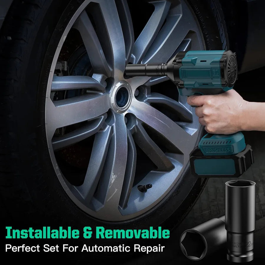 1/2Inch Drive 6-Point Impact Socket Set 10-20 pcs/set Metric Sizes Carbon Steel Impact Socket Set with Hard Storage Box