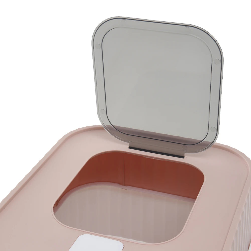 Tieker Enclosed UV Sterilizing Cat Litter Box – Top Entry, Large Capacity, Splash-Proof Pet Toilet