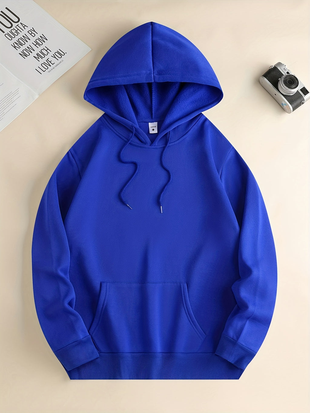 Cute Cartoon Bear Print Hoodie for Men – Casual Pullover Streetwear Sweatshirt with Kangaroo Pocket | Spring & Fall Fashion | Gift Idea