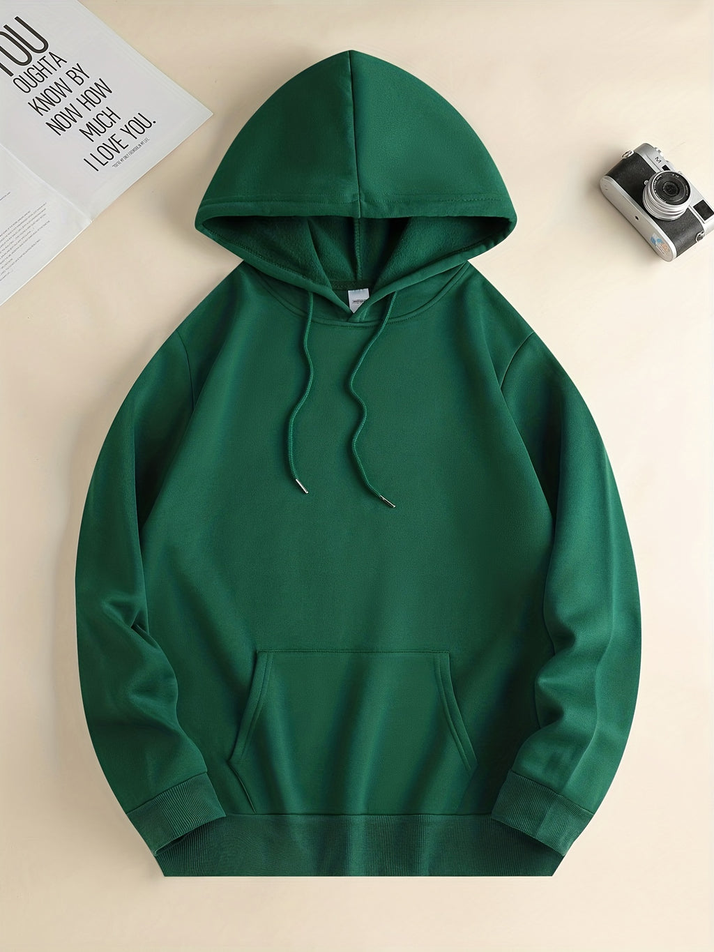 Cute Cartoon Bear Print Hoodie for Men – Casual Pullover Streetwear Sweatshirt with Kangaroo Pocket | Spring & Fall Fashion | Gift Idea