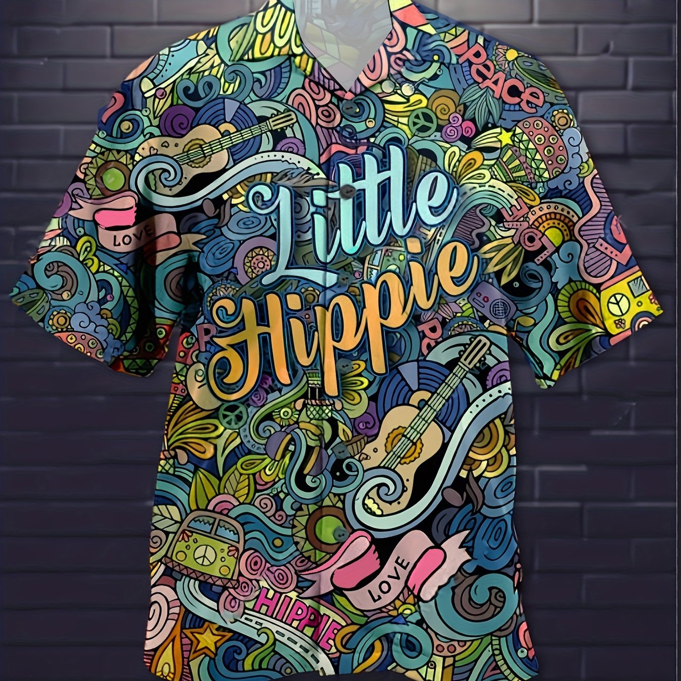 Men’s Trendy Bold Tropical Print Shirt – Casual Short Sleeve Summer Essential