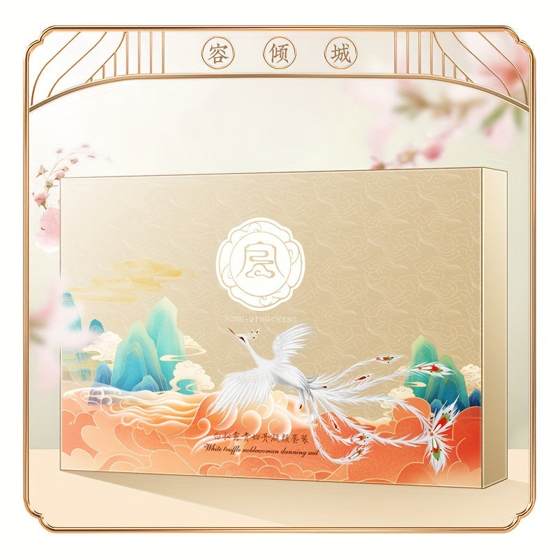 Luxurious 7-Piece White Truffle Skincare Set For Women - Includes Cleanser, Toner, Moisturizer, Serum, Nourishing Cream, Eye Cream & Balm - Perfect Gift For Birthdays, Valentine'S, Mother'S Day | Hypoallergenic, Suitable For