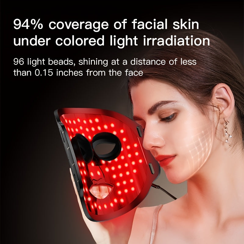 7-Color LED Facial Skincare Device – Portable, Lightweight, Strap Design