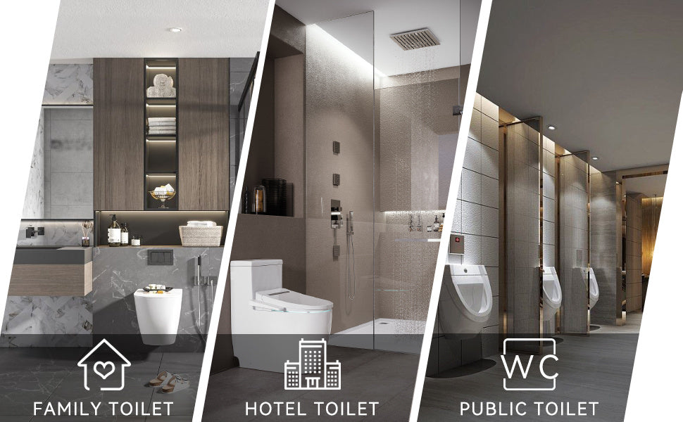 AOKALA Silicone Toilet Brush & Holder Set – 360° Deep Cleaning, Long Handle, Wall-Mounted or Freestanding Modern Bathroom Accessory (Black/White)